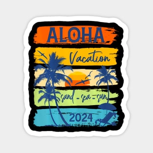 Aloha Hawaii 2024 Summer Vacation Magnet