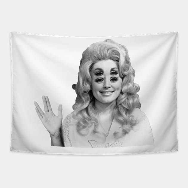 Live Long and Parton Tapestry by beforetheinkisdry