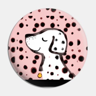 New pink dalmatian dog Pin