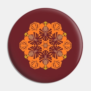 Turkey snowflake Pin