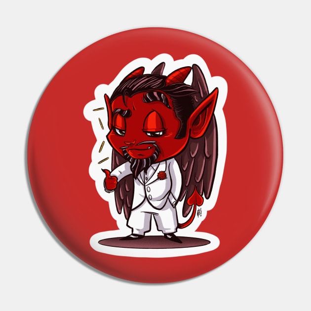 Red Devil Pin by BloodFuryArt