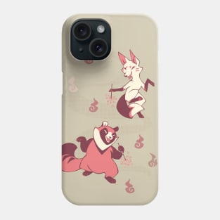 Tanukitsu sparklers in latte flavor Phone Case