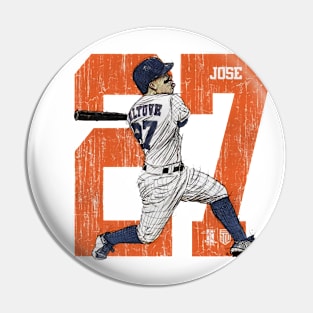 Jose Altuve Houston Sketch Pin