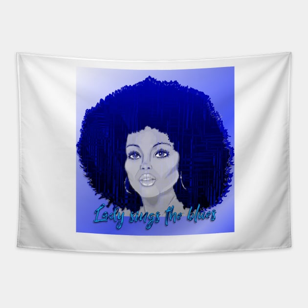 Diana Ross - lady sings the blues Tapestry by Happyoninside