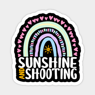 Sunshine and Shooting Cute Rainbow Gift for Womens Kids Girls Magnet