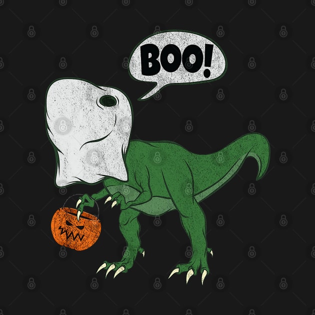 Halloween Dinosaur T Rex Ghost Costume Cute Dino JackOlantern by luxembourgertreatable