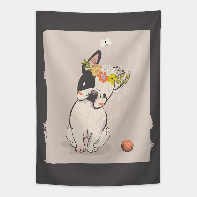 Bulldog 1 Tapestry by EveFarb