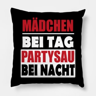 Party Frauenpower Betrunken Saufen Nacht Pillow