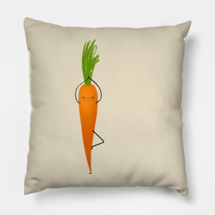 Carrot tree pose Pillow