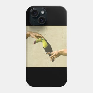 scritching a keel-billed toucan #full Phone Case