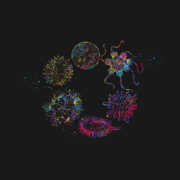 Human viruses and microbes by erzebeth