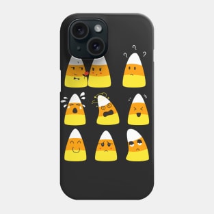 Candy Corn Emoticons Phone Case