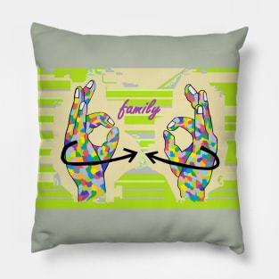 ASL Family Pillow