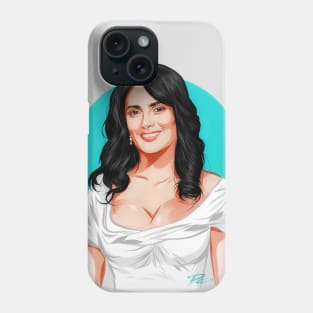 Salma Hayek - An illustration by Paul Cemmick Phone Case