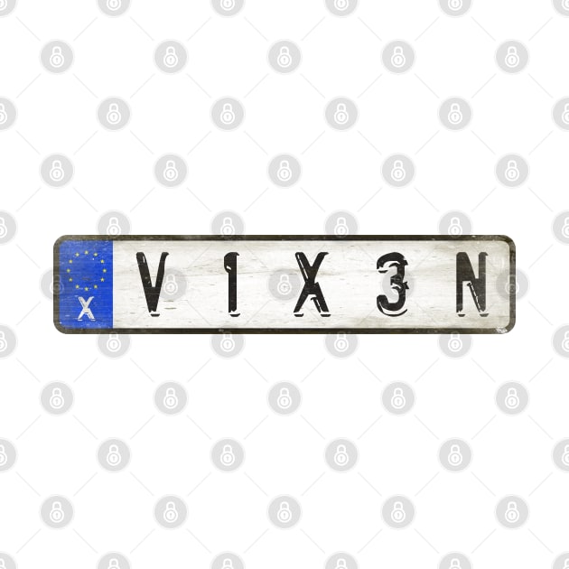 Vixen - License Plate by Girladies Artshop