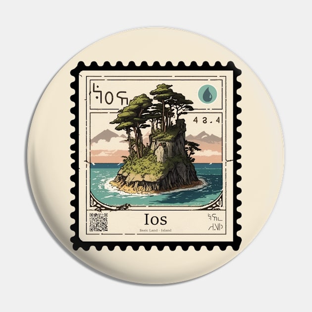 MTG - Island Stamp - Ios - Postage Stamp Series Pin by SLMGames