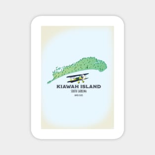 Kiawah Island South Carolina USA map Magnet