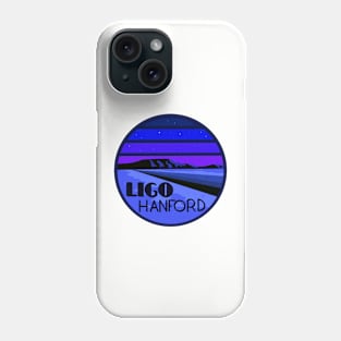 LIGO Hanford - night circle Phone Case