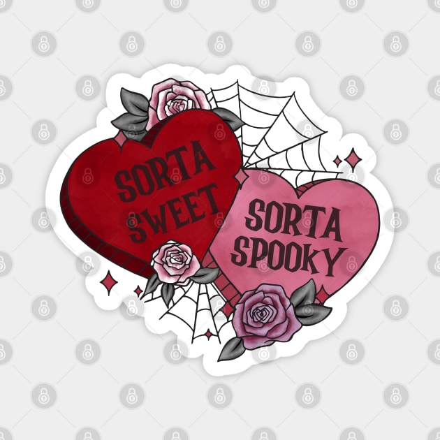 Sorta Sweet, Sorta Spooky Magnet by MZeeDesigns