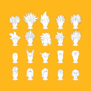 DBZ Hair Styles T-Shirt