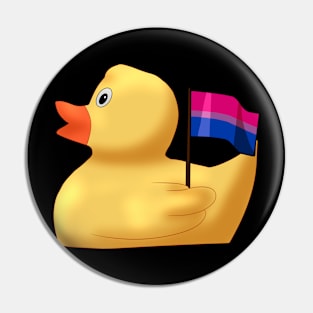 Bisexual Rubber Duck Pin