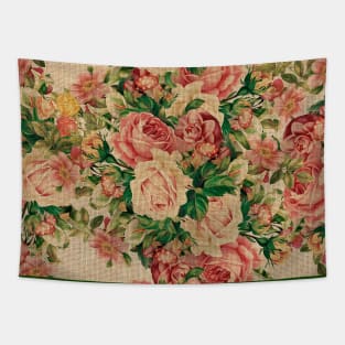 Rosengarten (I) Cretonne Roses Tapestry