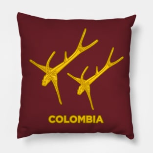 Ancient colombian golden flying fishes Pillow