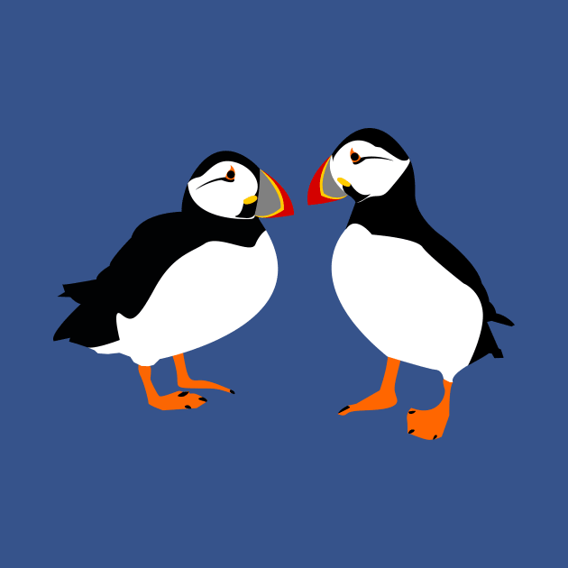 Farne Island Puffins by TyneDesigns