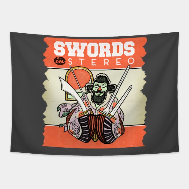 Swords in Stereo Podcast Logo Tapestry by Bold City Longsword