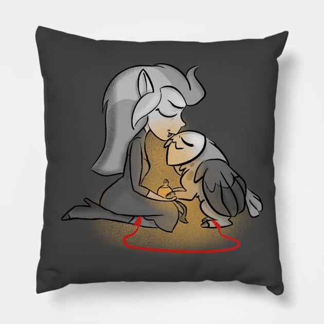 Keeping Up A-fear-ances Pillow by AmyNewBlue