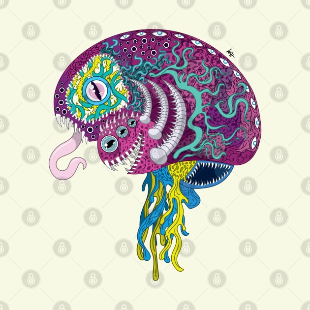 Eldritch Brain by Munchbud Ink