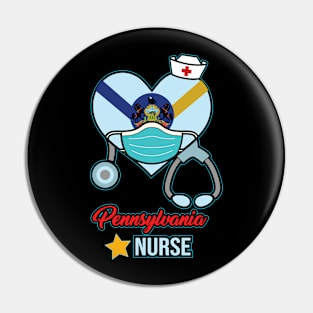 Pennsylvania Nurse - Love RN LPN CNA State Nursing Gift Pin