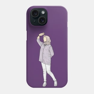 Lavender white Moon collcetion Phone Case