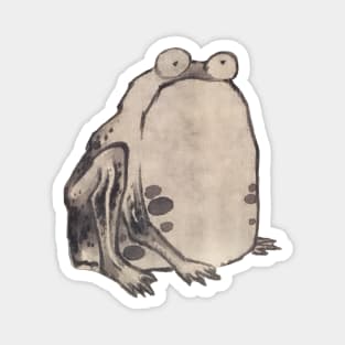 Japanese Woodblock Frog by Ito Jakuchu Magnet