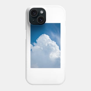 Rising storm cloud and blue sky scape Phone Case