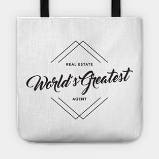 World's Greatest Real Estate Agent T-Shirt Tote