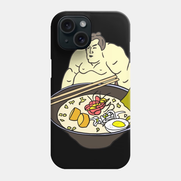 Sumo Ramen Phone Case by Nerdpins