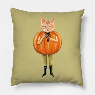 Pumpkin cat Pillow