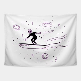 Surfer Conspiracy Extraterrestrial Ufo Alien Lover Alien Tapestry