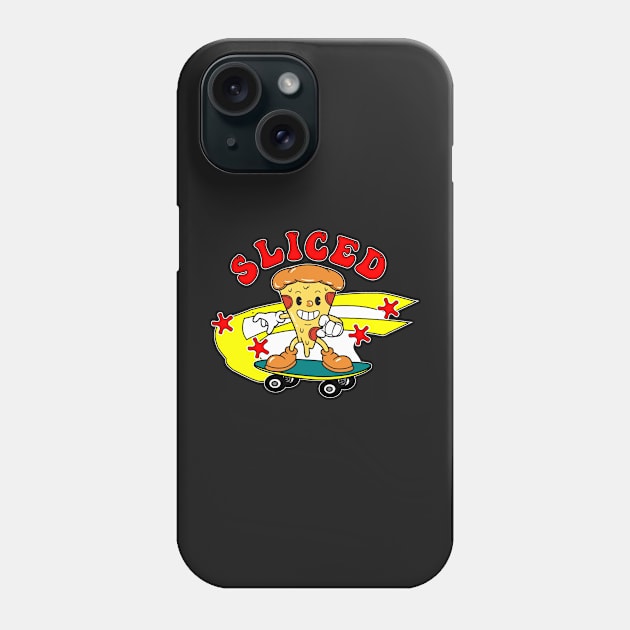 Sliced Pizza Skateboard Phone Case by Redmanrooster