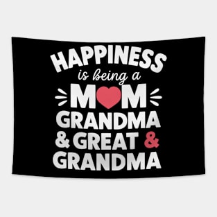 Happiness For Mom Grandma Great Grandma Happy Mothers Day Tapestry