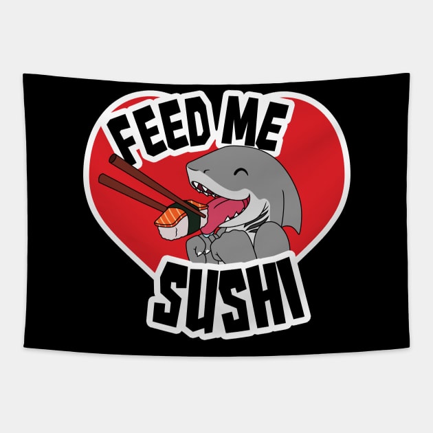 Sushi Shark Tapestry by Femerithian