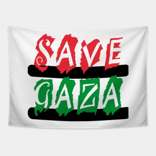 Save Gaza  - Montage - Front Tapestry