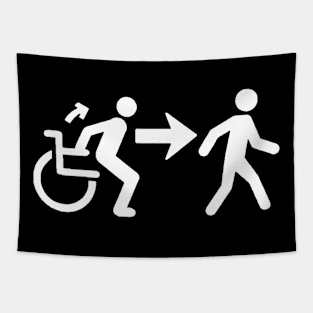 Ambulatory Wheelchair User Symbol Tapestry