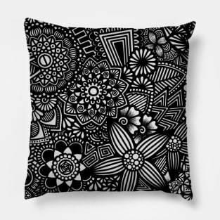 Zentangle Pattern Pillow