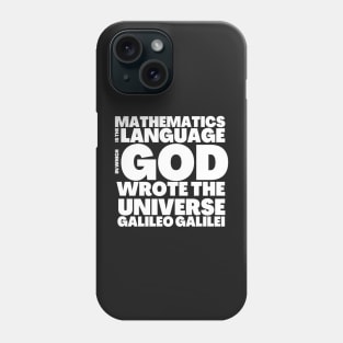 Mathematician Gift God Wrote Universe with Language Mathematics Phone Case