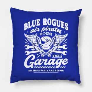 Blue Rogues Pirates Garage Pillow