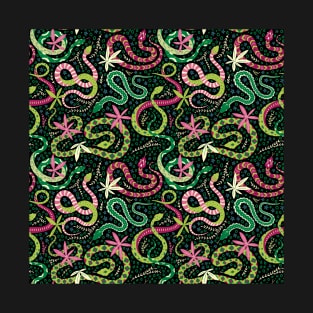 Snakes Pattern T-Shirt