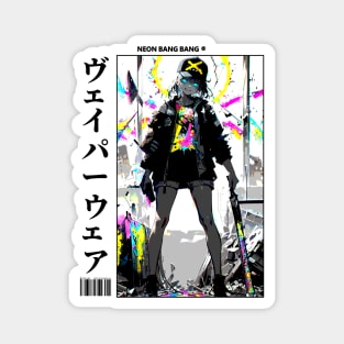 Japanese Anime and Manga Streetwear Urban Girl Magnet