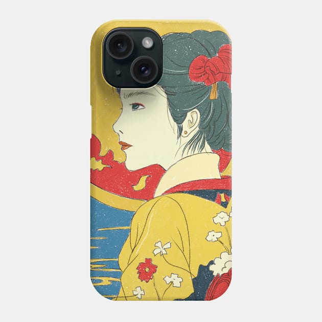 Determined Japanese girl in the midst of sweltering heat Phone Case by SeePair